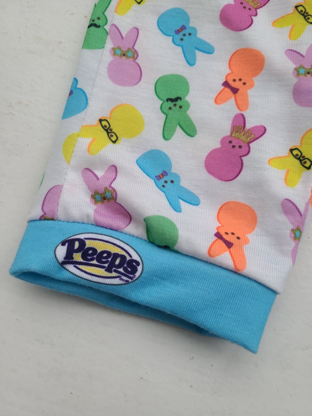 Build-A-Bear Peeps Multicolor Bunny Print Romper Sleeper Pajamas - Picture 2 of 6